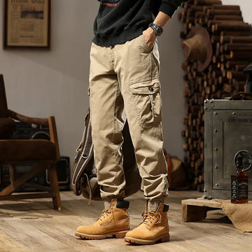 Riolio Fashion High Quality Slim Casual Tactical Cargo Pants Male Streetwear Harajuku Joggers Men Trousers Tooling Pants Outdoor Pants